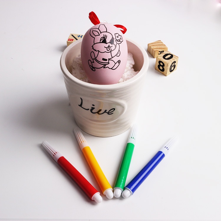 Đồ Chơi Trứng Tô Màu Có Kèm Bút Trang Trí Rèn Luyện Tính Sáng Tạo Và Sự Kiên Trì Cho Bé