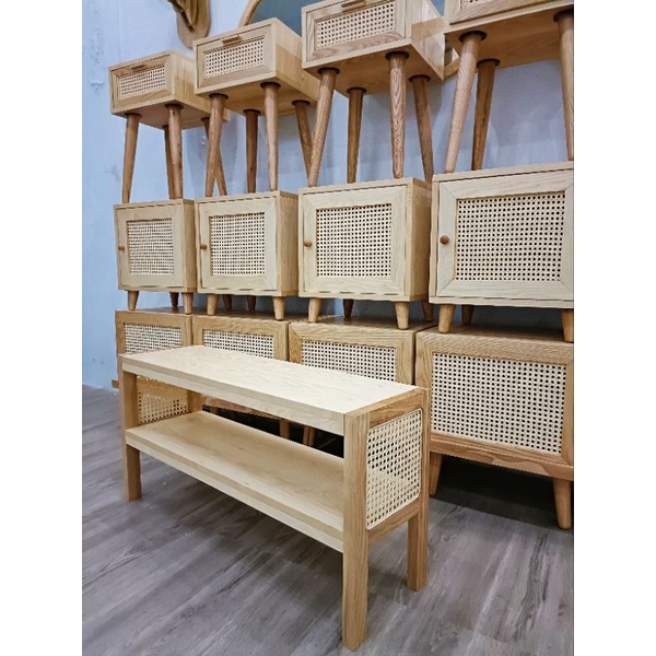 Ghế băng mây mắt cáo