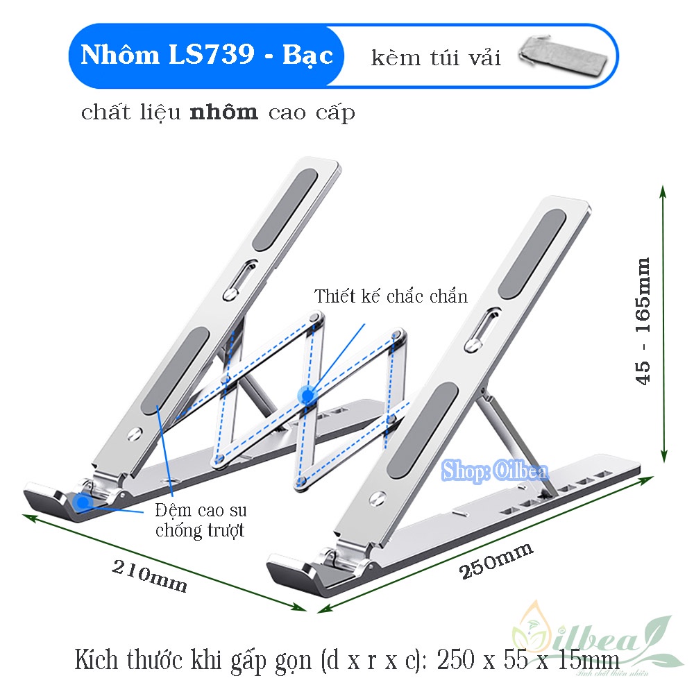 Giá Đỡ Laptop Ipad Gấp Gọn Điều Chỉnh Được Độ Cao | BigBuy360 - bigbuy360.vn