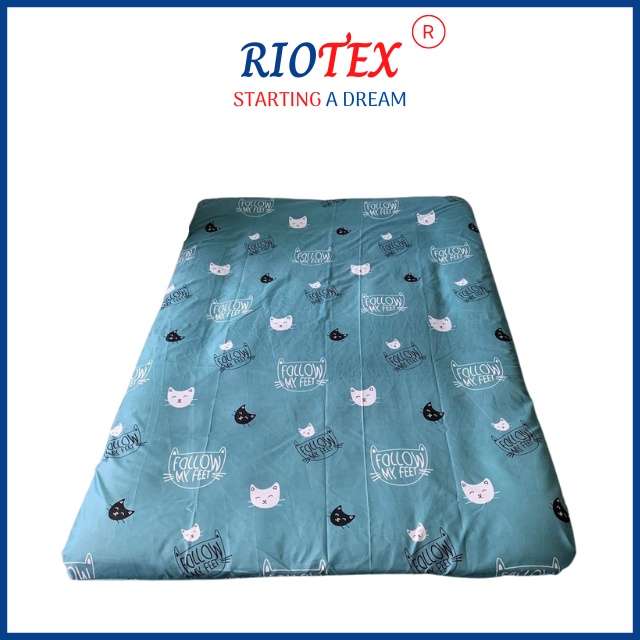 Áo Bọc Nệm Topper 2 Mặt RIOTEX Có Khóa Kéo, Kích Thước 1m/ 1.2m/ 1.4m/ 1.6m/ 1.8m