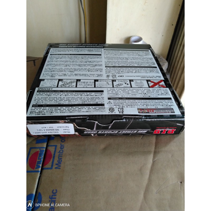 Bộ nhông sên dĩa Exciter 150 D.I.D HDS