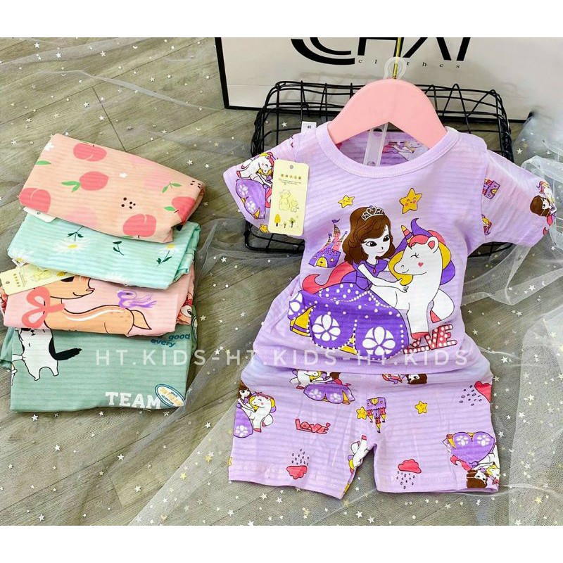 BỘ COTTON TRE CỘC TAY CHO BÉ SZ NHÍ 8-16 KG.