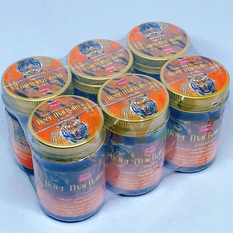 (Chính Hãng) Dầu Cù Là Con Hổ Tiger Thai Balm Banna Thái Lan 50g