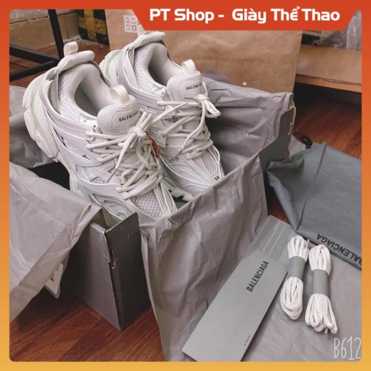 [FreeShip+ Hàng Cao Cấp] Giầy balen track 3 Full trắng ,Giày thể thao nam nữ Full phụ kiện (ảnh thật) Sneaker
