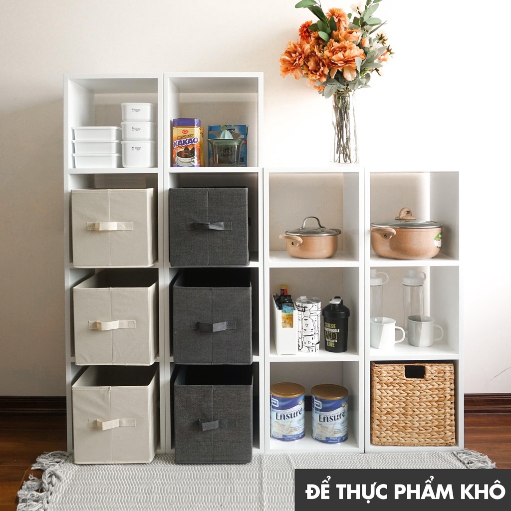 Hộp vải đựng quần áo DoDoDios - không nắp - phong cách Nhật Bản - TD2