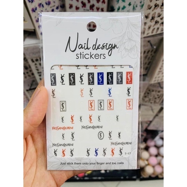 sticker thương hiệu - dán móng cực xinh