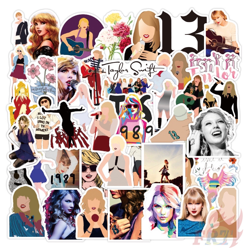 ❉ Taylor Swift - Series 02 Popular & Country Music Singer Stickers ❉ 52Pcs/Set Superstar DIY Fashion Decals Doodle Stickers