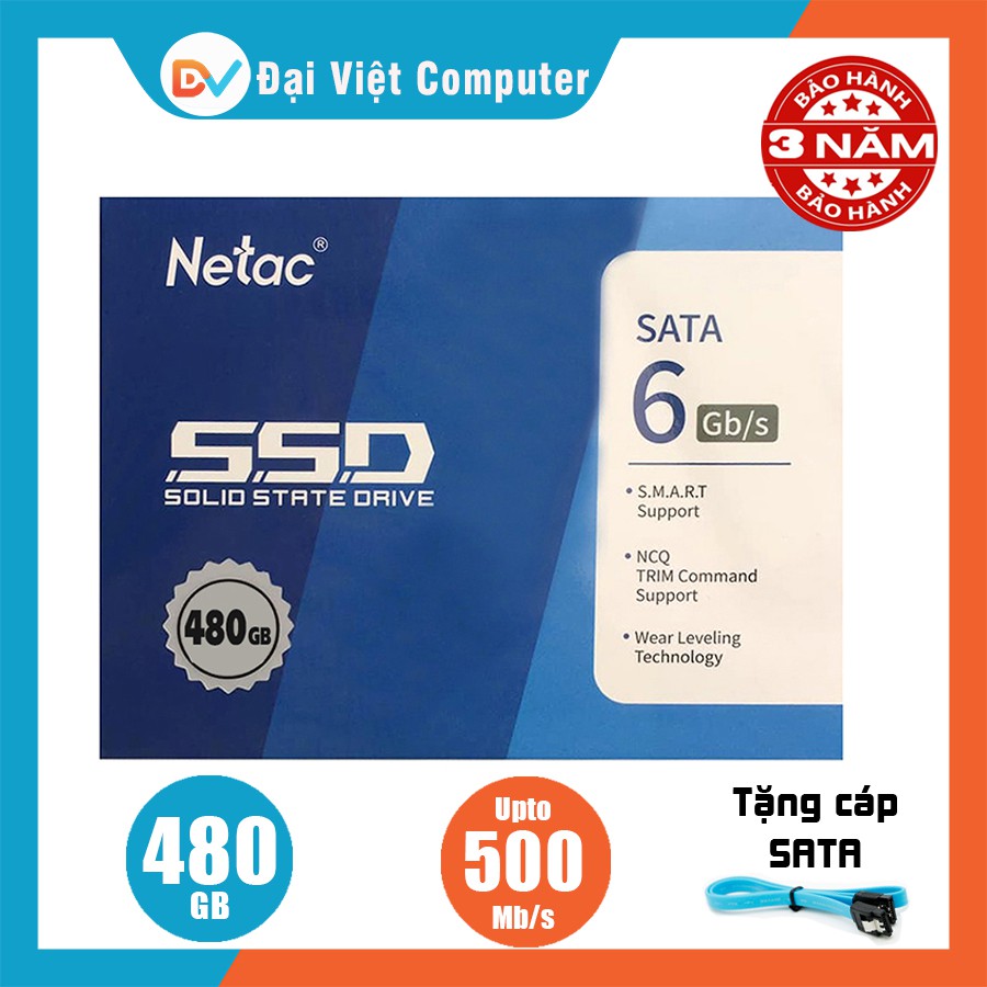 Ổ cứng SSD Netac 480GB 256GB 128GB SATA III 2.5 inh