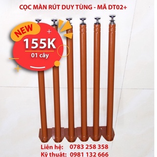 Khung Treo Màn, Cọc màn rút Duy Tùng - mã DT02(Cọc Mùng) mã có chân đế không cần bắt vít