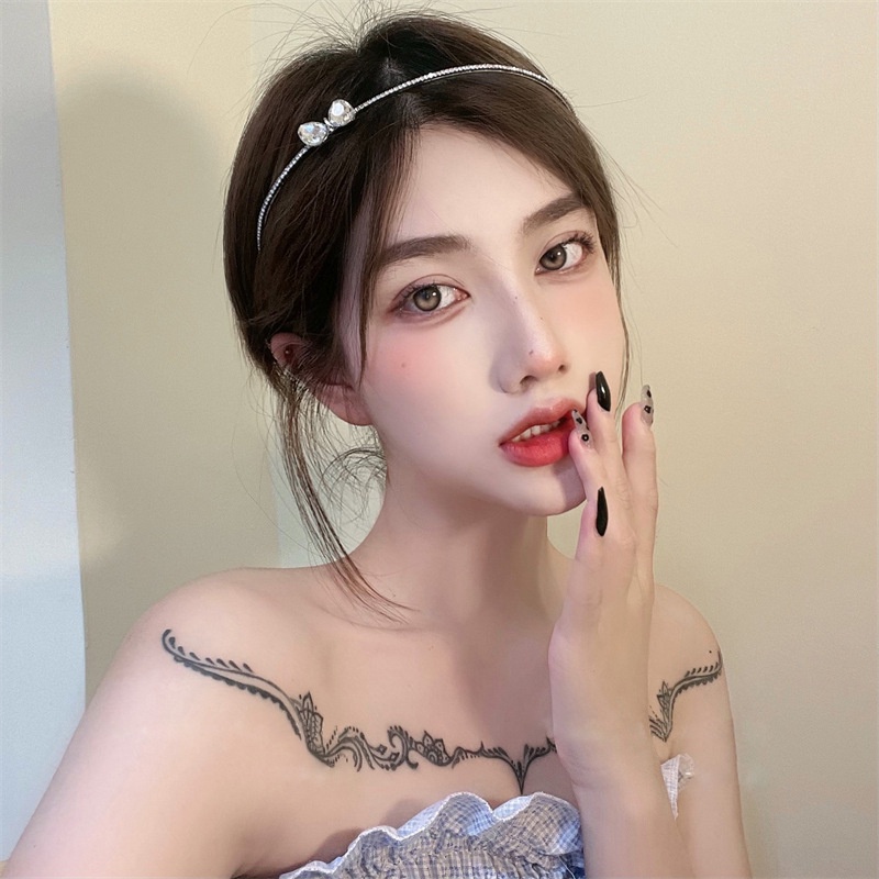Băng Đô Cài Tóc Đính Đá Zircon Đơn Giản Phong Cách Mùa Hè Kiểu Mới Thời Trang Mùa Hè