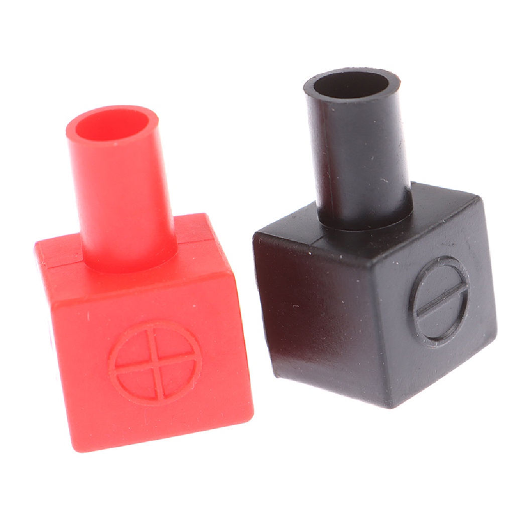 Set 4 vỏ cao su JETTING bọc dây nối ắc quy hình vuông thông dụng cho xe hơi/ xe máy