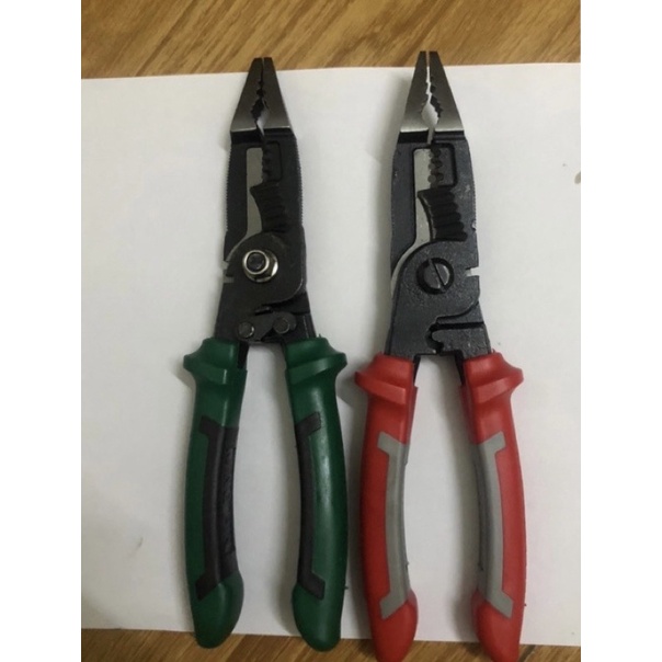 kìm 6 in 1 ( cắt dây, tách vỏ, tuốt vỏ, uốn, bấm cos, vặn ốc )