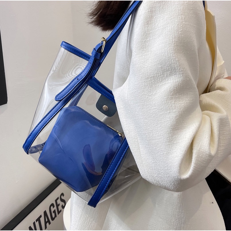 Túi Xách Trong Suốt Thời Trang Mùa Hè Hàn Quốc 2022 Dễ Phối Đồ Dành Cho Nữ
