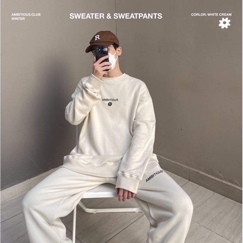 ✷⊕❇Quần và áo nỉ “AMBITIOUS” bán lẻ