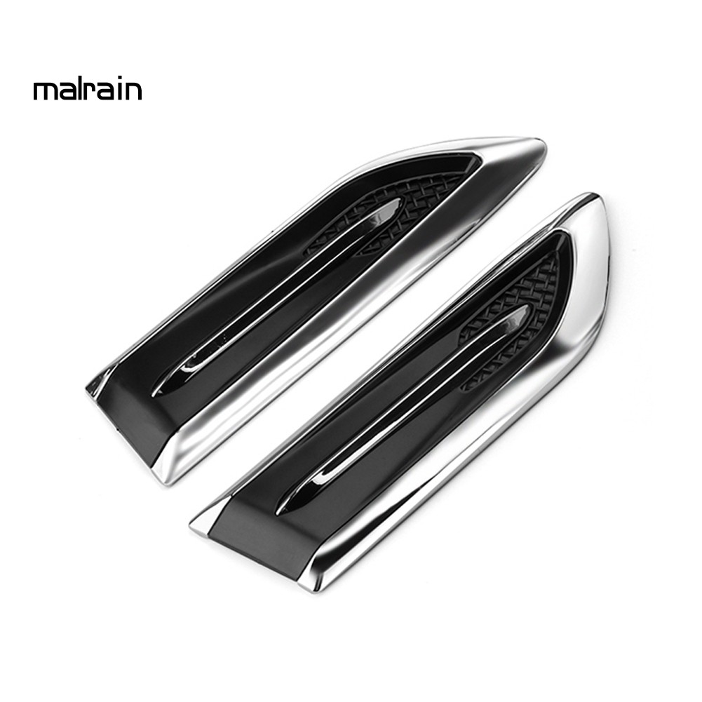 2 Miếng Dán Trang Trí Lỗ Thông Gió Xe Hơi Hình Cá Mập