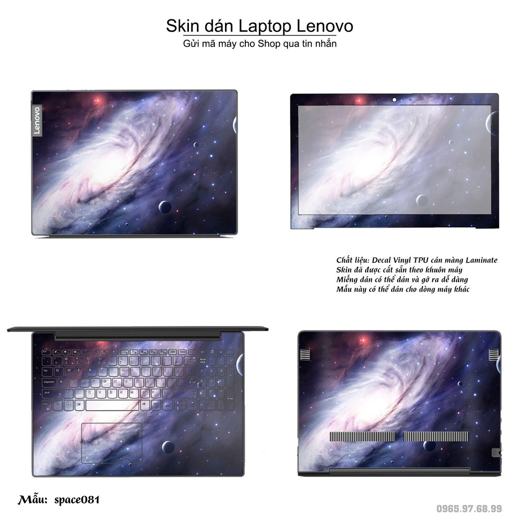 Skin dán Laptop Lenovo in hình không gian _nhiều mẫu 14 (inbox mã máy cho Shop)