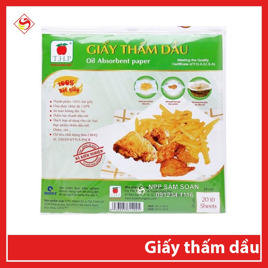 Giấy thấm dầu THP