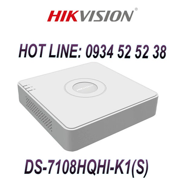 Đầu ghi hình Hybrid TVI-IP 8 kênh TURBO 4.0 HIKVISION DS-7108HQHI-K1(S)