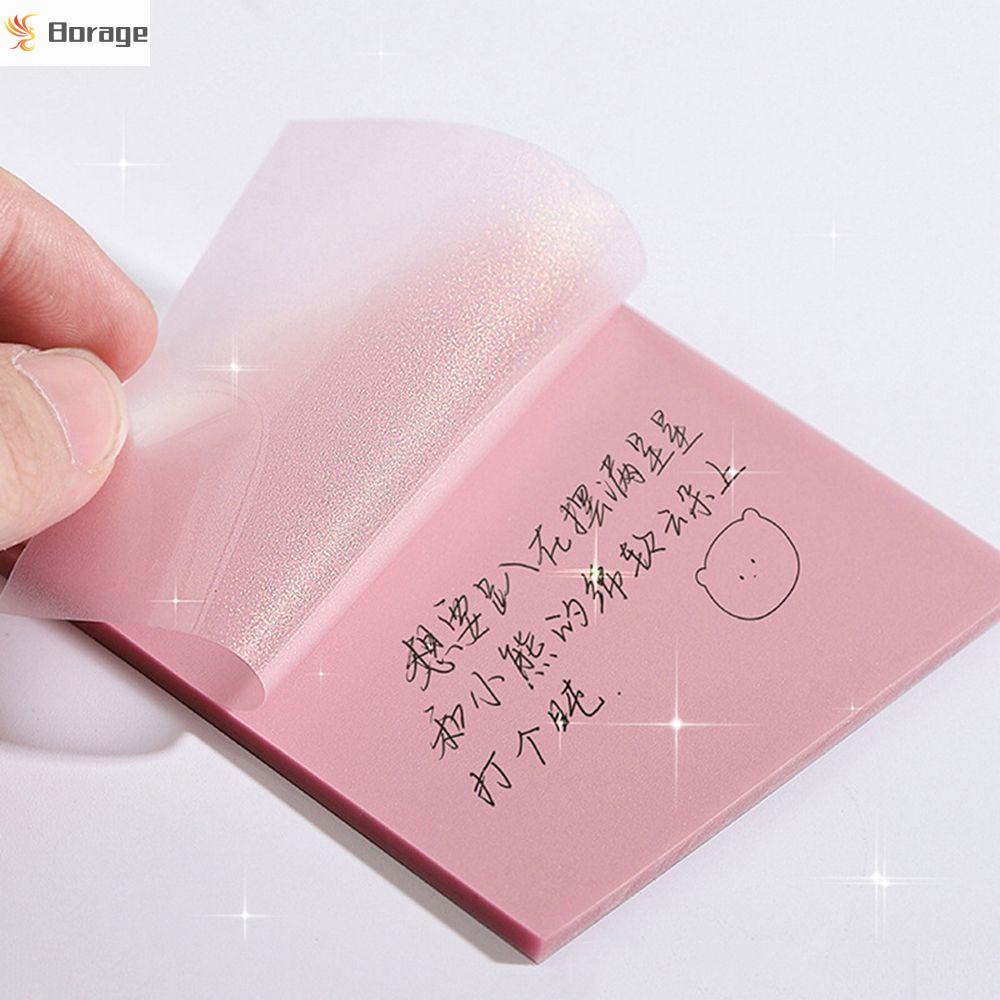Giấy ghi chú trong suốt nhiều màu rực rỡ chống thấm nước tiện dụng