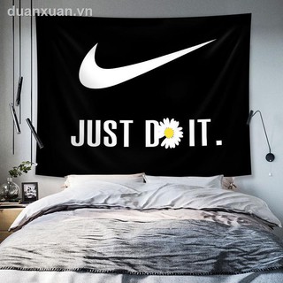 GD little daisy ins ký túc xá phòng ngủ đầu giường nền vải sống tấm thảm treo vải cải tạo nhà trang trí vải