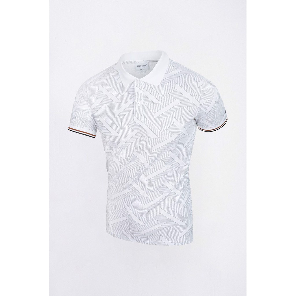 Áo polo nam trắng Biluxury thun cổ bẻ 5APCH007TRK form chuẩn lịch lãm ôm người tôn dáng | BigBuy360 - bigbuy360.vn