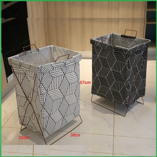 Giỏ để quần áo bằng vải khung sắt