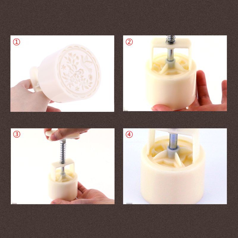 Khuôn Đóng Dấu Trang Trí Bánh Trung Thu 4 Kiểu 125g