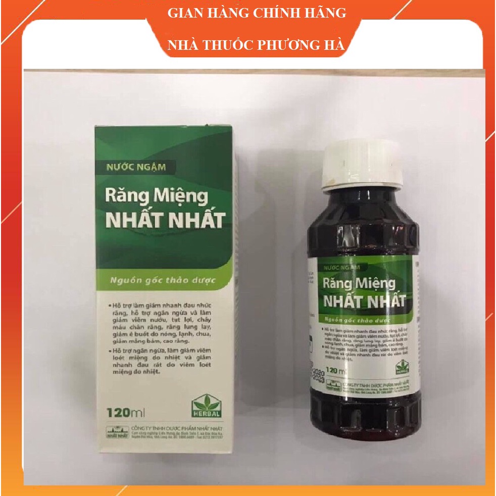 Răng miệng Nhất Nhất ( Hàng chính hãng) giảm nhanh đau nhức răng, viêm lợi, nhiệt miệng ,ê buốt răng