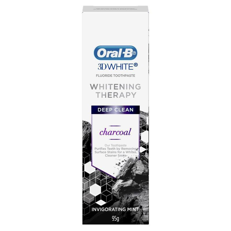 Kem đánh răng làm trắng răng Oral-B 3DWhite Whitening Therapy Deep Clean Charcoal 95g