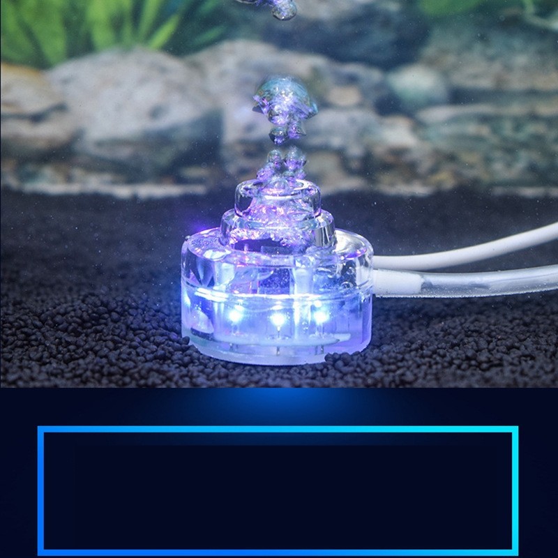 SỦI OXY MINI CÓ ĐÈN LED ĐỔI MÀU CHO HỒ CÁ CẢNH
