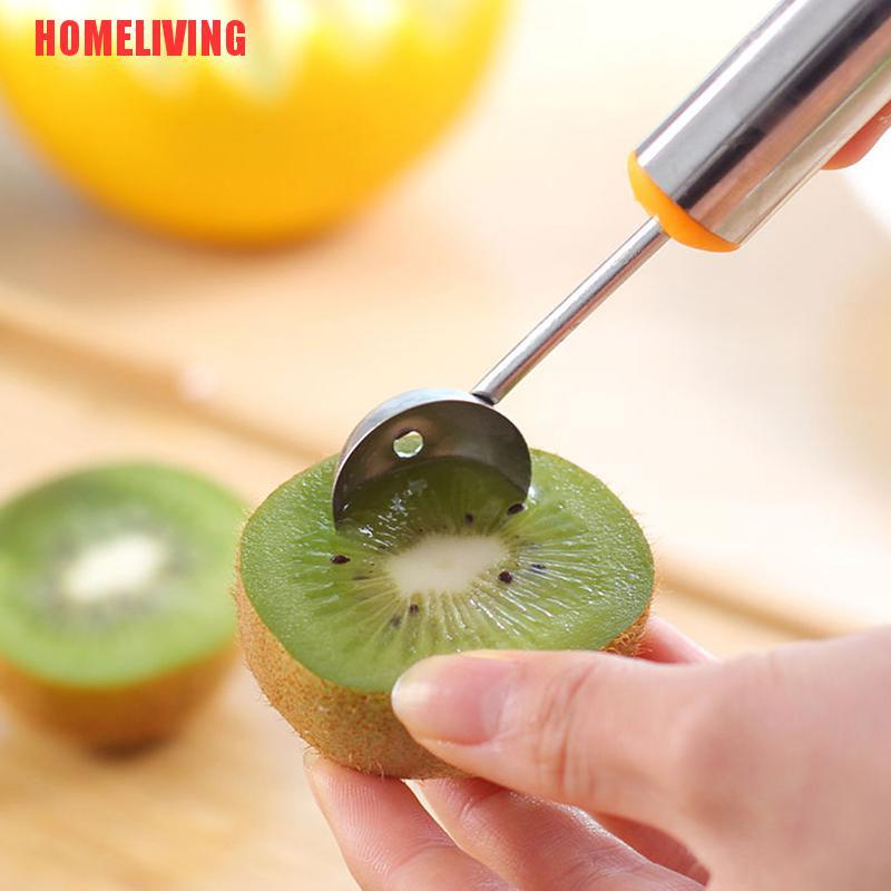 [HOMELIVING] Muỗng Múc Kem / Trái Cây Hai Đầu Bằng Thép Không Gỉ Mới