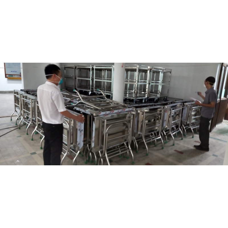 Bàn chữ nhật inox giá rẻ