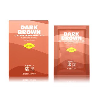 [Nhuộm tóc đơn giản tại nhà - Nâu Cafe] - 1 gói Dầu gội nhuộm tóc màu nâu cà phê - Nhuộm thảo mộc