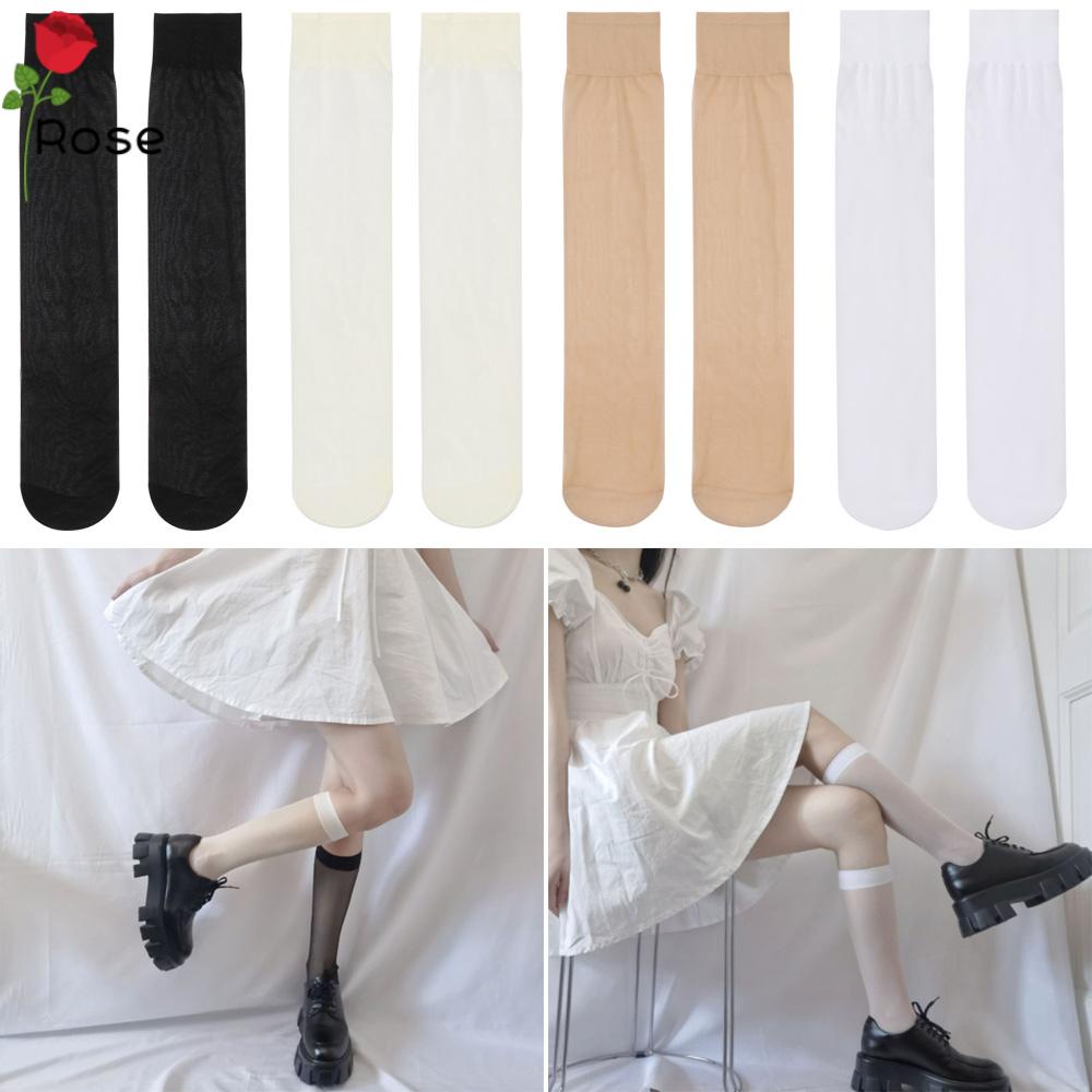 Vớ dài dưới gối co giãn trong suốt gợi cảm chất lượng cao cho nữ