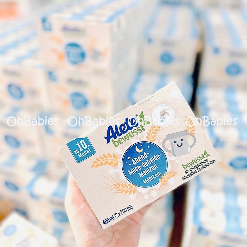 Sữa nước Alete Đức - cho bé từ 10m+ tăng cân 200ml - Hàng air date mới nhất
