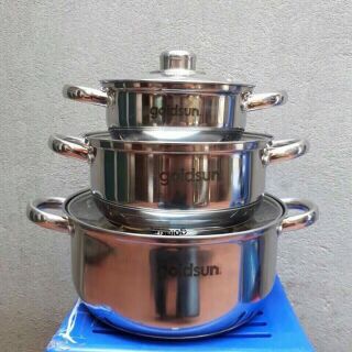 Bộ nồi 3 đáy goldsun