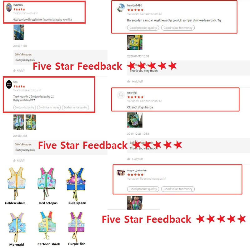 Áo Phao Hình Cá Mập Hoạt Hình Cho Bé 1-6 Tuổi