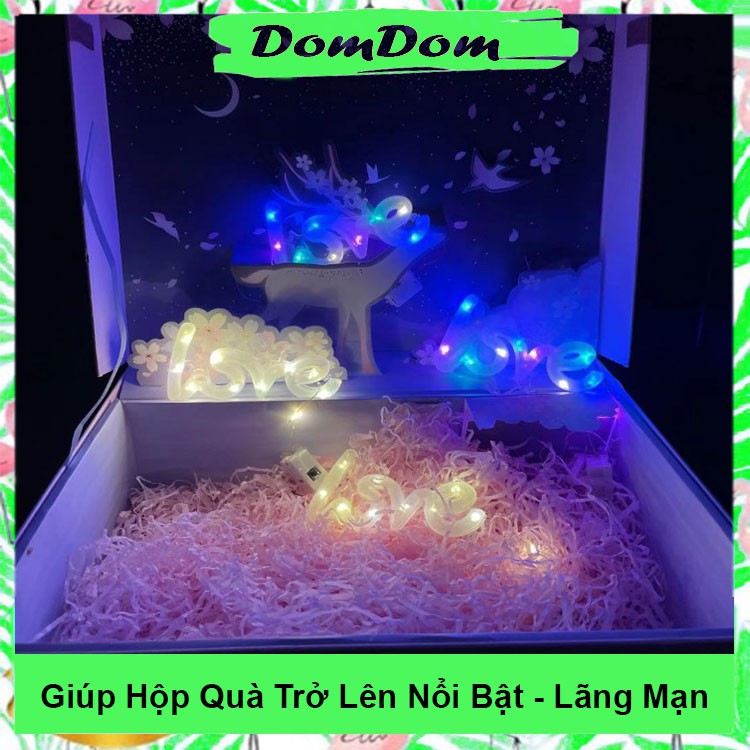 Đèn Led Đom Đóm chữ LOVE - Fairylight 3 chế độ nháy - Đèn trang trí, decor ảnh , bàn tiệc