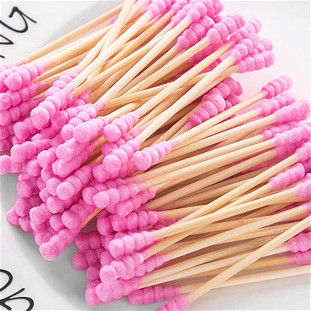 TEAK 100/200Pcs With Storage Box Beauty Disposable Health Care Applicator Tool Double Heads Cotton Swabs | BigBuy360 - bigbuy360.vn