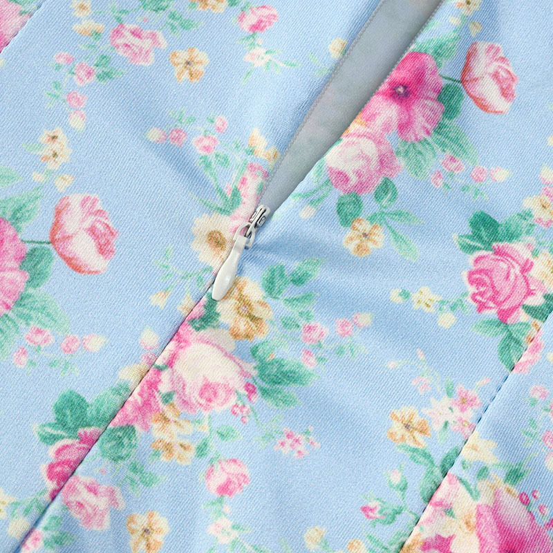 DUNEA Đầm Dài Hai Dây In Hoa Gợi Cảm Cho Nữ