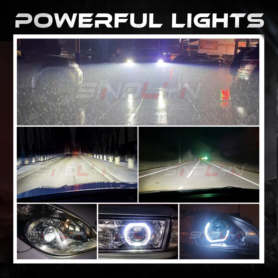 Đèn Pha LED 43W H7 H4 H1 9005 9006 2.5 Inch Chuyên Dụng Cho Xe Hơi