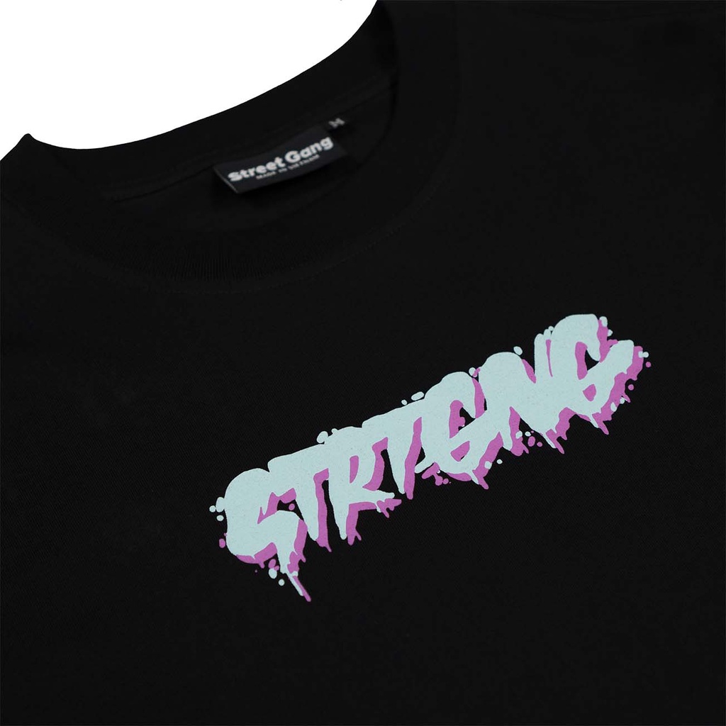 Áo thun Skull ninja neon - Đen - Street Gang