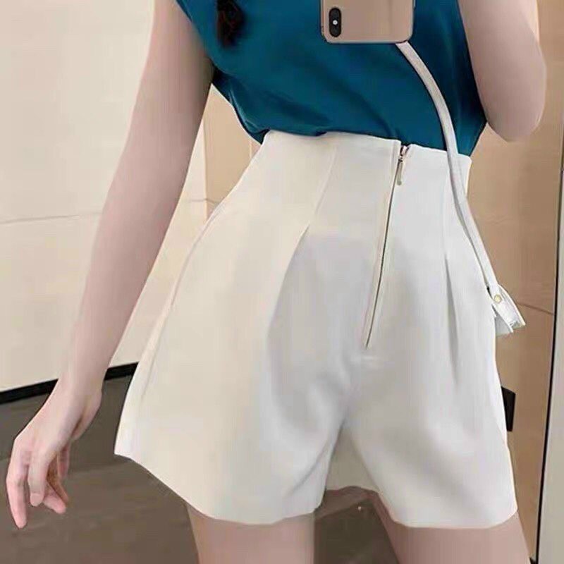Quần short cạp liền quần short cạp cao khóa trước Loan Vũ MS38