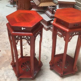 Đôn lục giác - gỗ  rác gụ