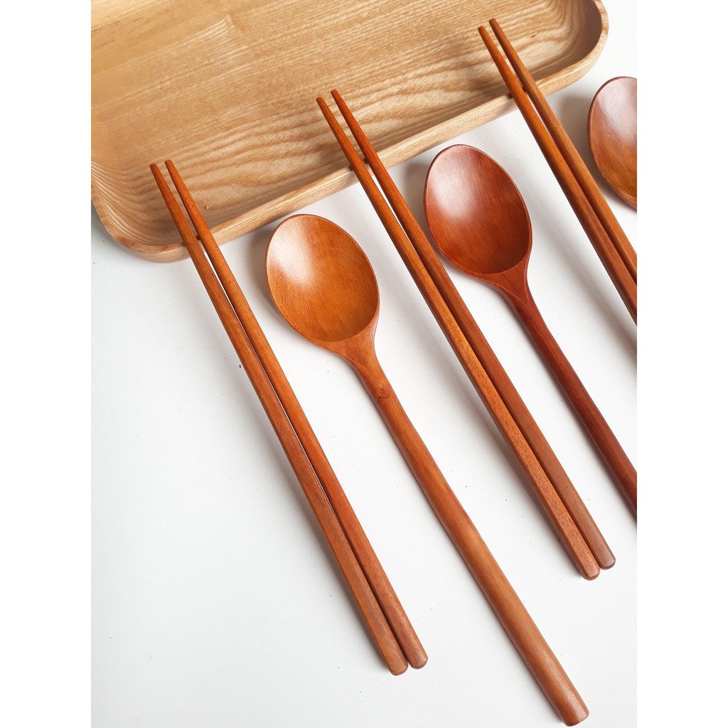 Đũa gỗ cẩm trơn đầu tròn 23 cm