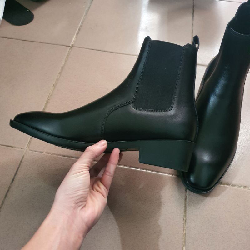 Giày nam Chelsea Boot tăng cao đế cao su 2 mẫu chun chéo 4cm chun thẳng 3cm,giày boot cao cổ Chelsea boots,Bốt Da nam