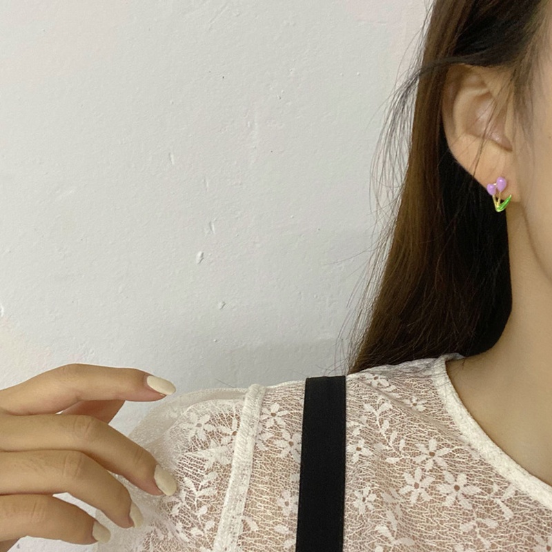 Set 8 Khuyên Tai Nhiều Màu Sắc Thời Trang Cho Nữ