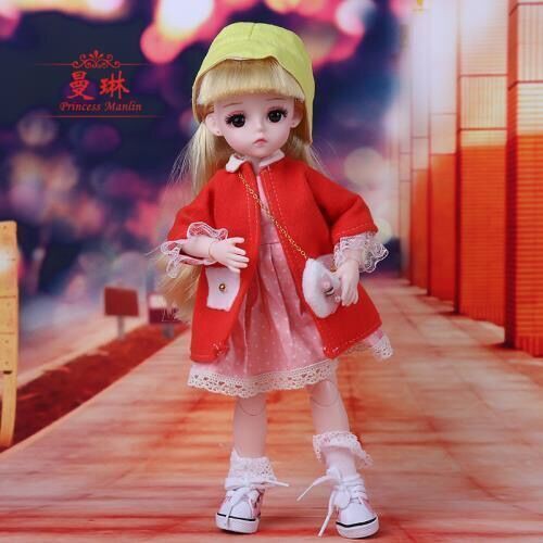 Công chúa Mori 6 điểm Búp bê có khớp nối Barbie 30cm cho trẻ em sinh nhật bé gái Quà tặng đồ chơi