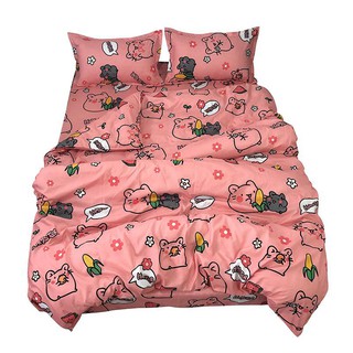 Bộ 5 món vỏ chăn ga gối coton poly nhiều mẫu