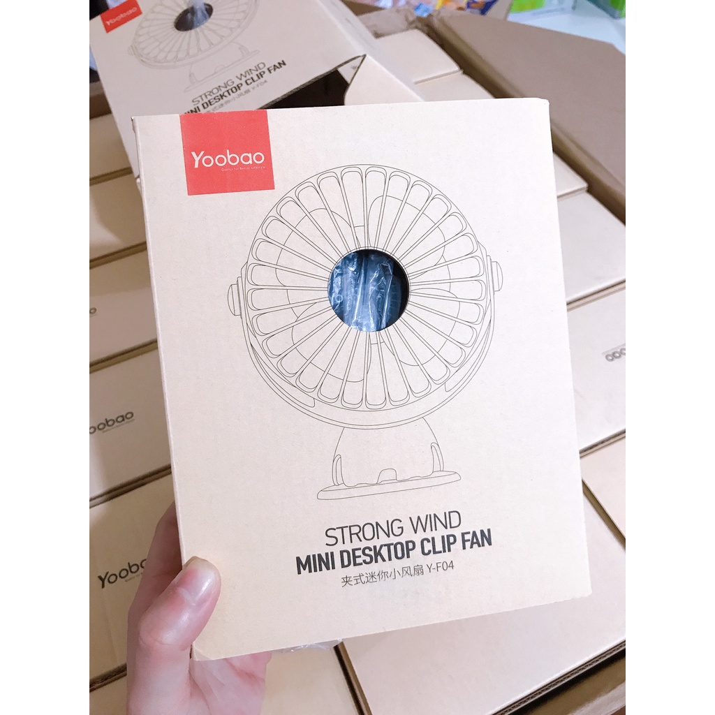 Quạt Sạc Mini Kẹp Xe Đẩy YOOBAO Y-F04 6400mAh